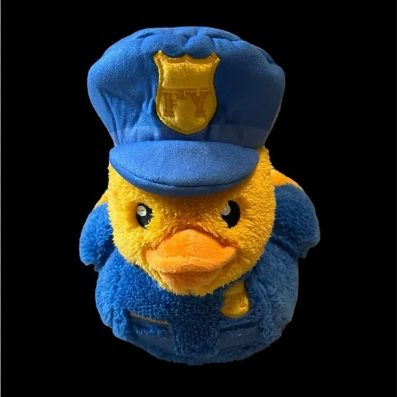 🆕 FuzzYard Plush Police Duck Dog Toy - Picture 8 of 8